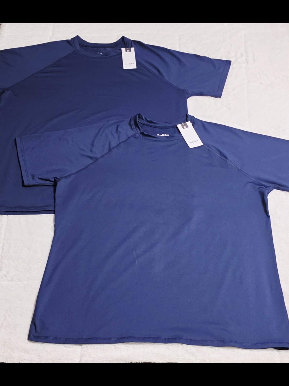 2pk Goodfellow & Co Navy Performance Short Sleeve Tee - Crew Neck (TC171/172)
